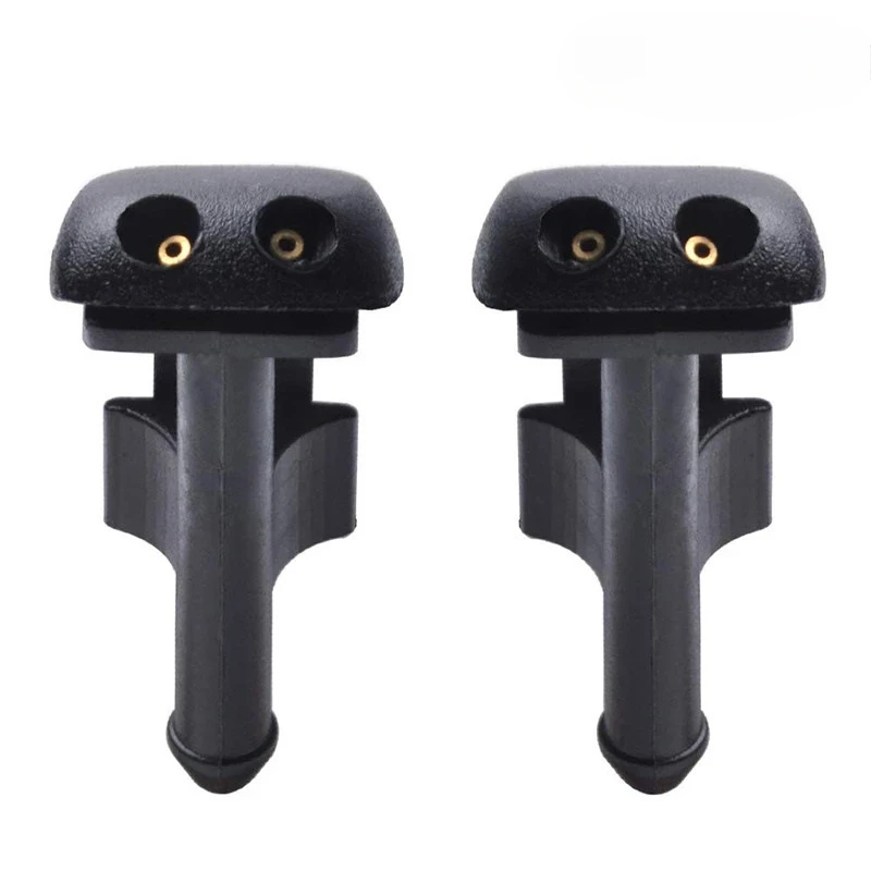 2pcs/Set Car Universal Front Windshield Wiper Nozzle Jet Sprayer Kits Sprinkler Water Fan Spout Cover Washer Outlet Adjustment