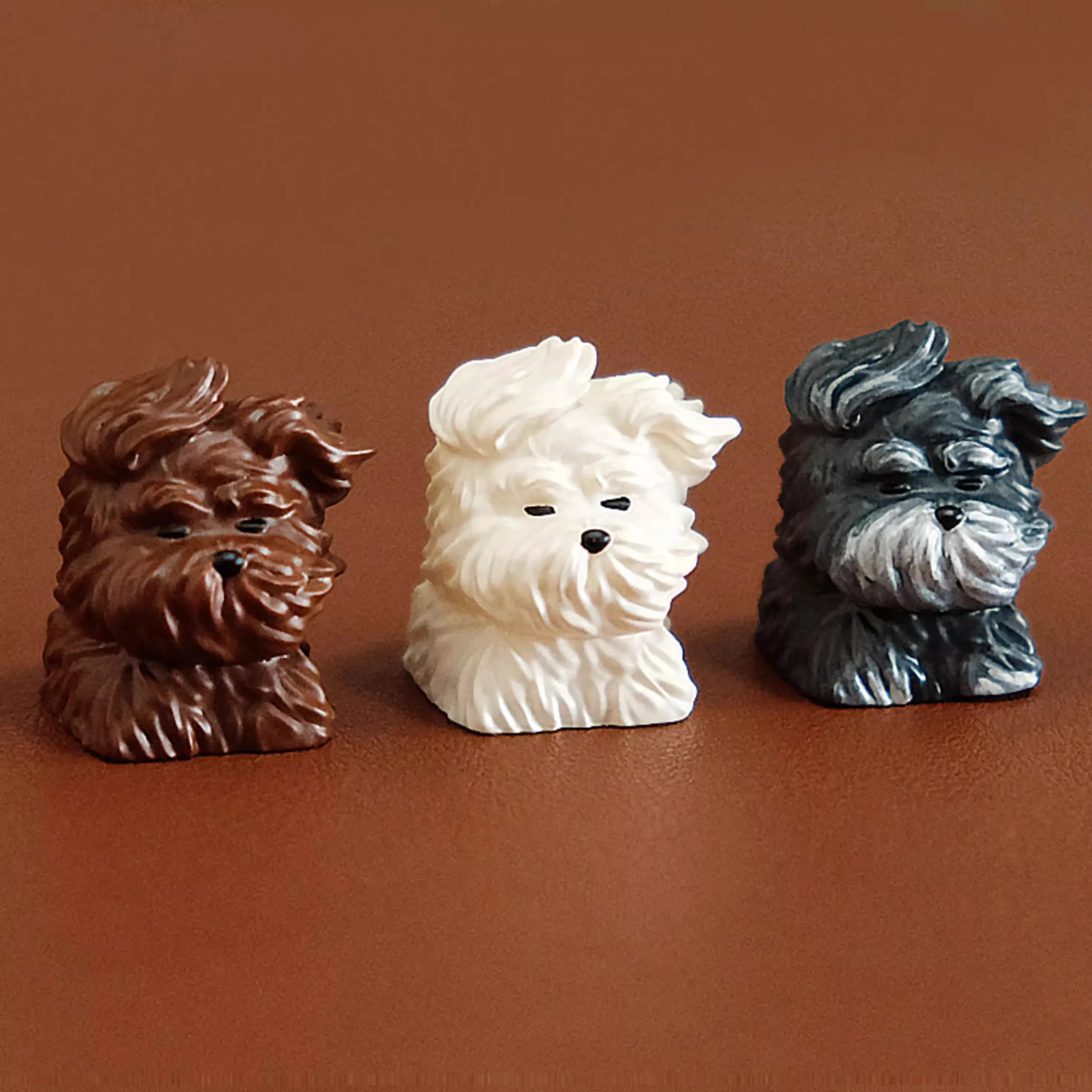 Original Cute Wind Blown Puppy Personalized Key Caps 1 Pc. Vintage Resin MX Switch Keycaps for Mechanical Keyboard Accessories