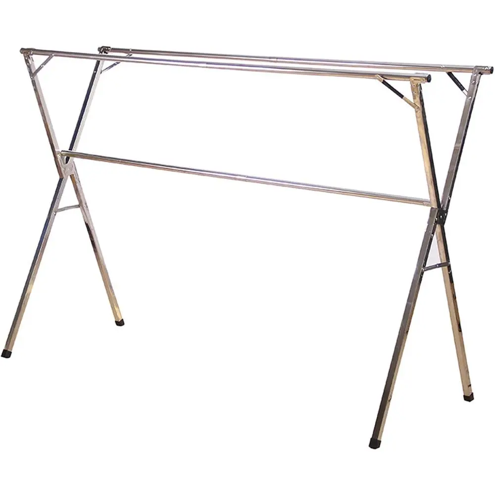 

Регулируемая полка для белья из нержавеющей стали 94,5, складная для внутреннего и наружного использования.