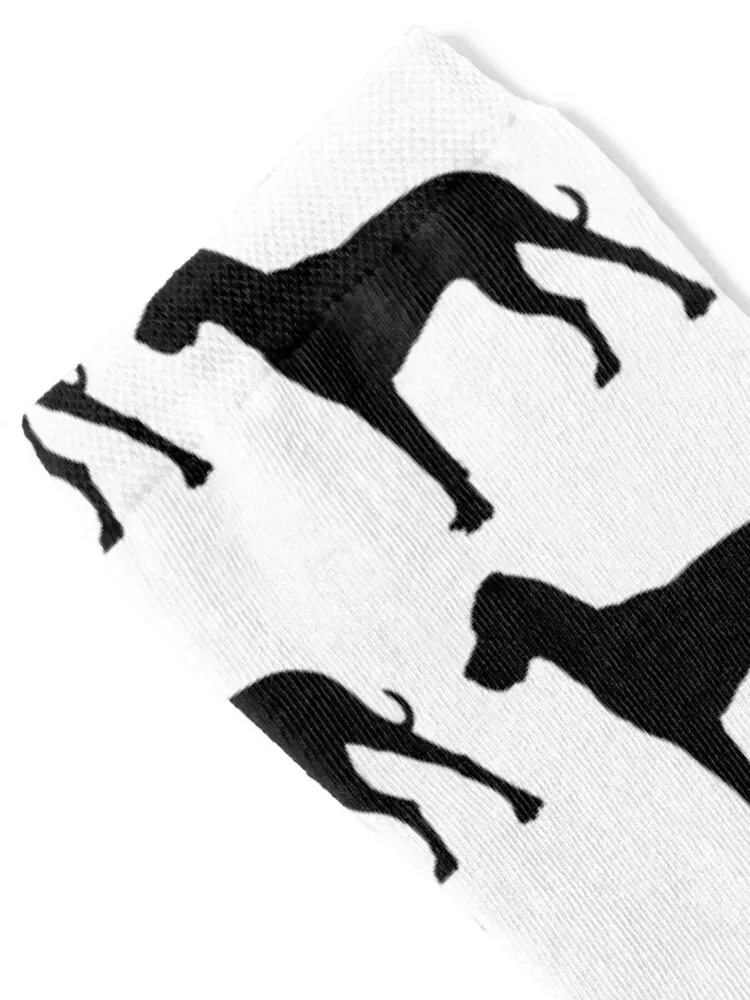 Simple Great Dane Dog Silhouette Socks Sports designer brand Toe sports designer Socks For Women Men's