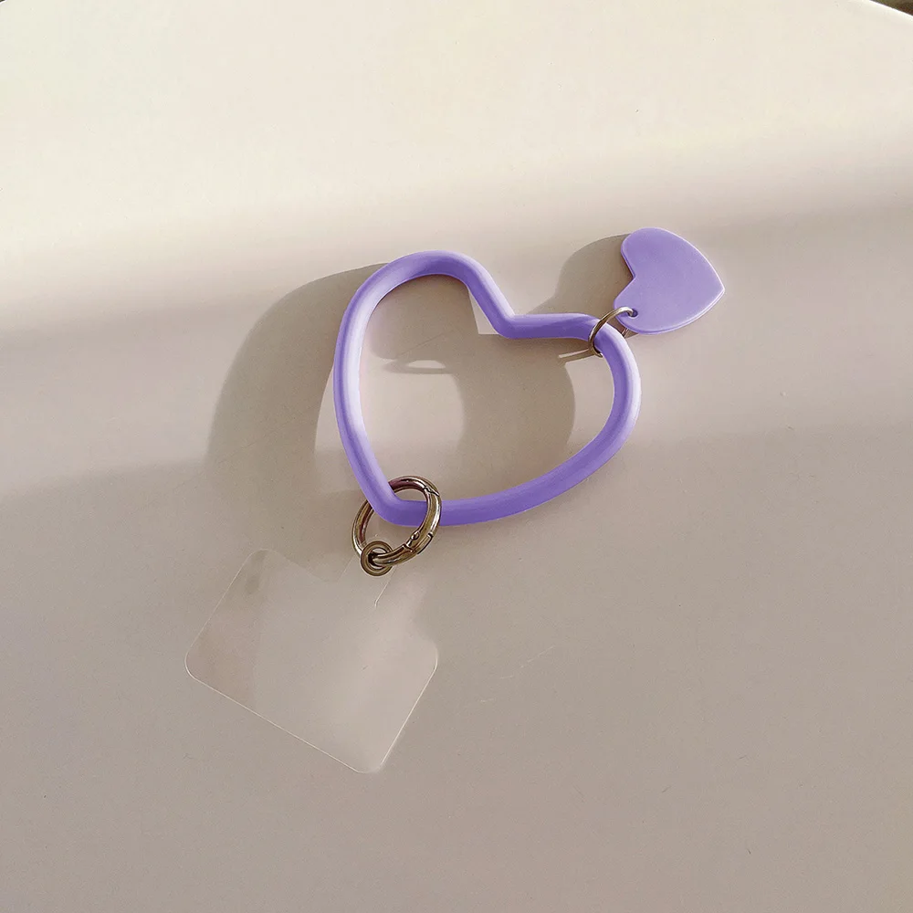 Anti-Lost Love Heart Keychain Mobile Phone Strap