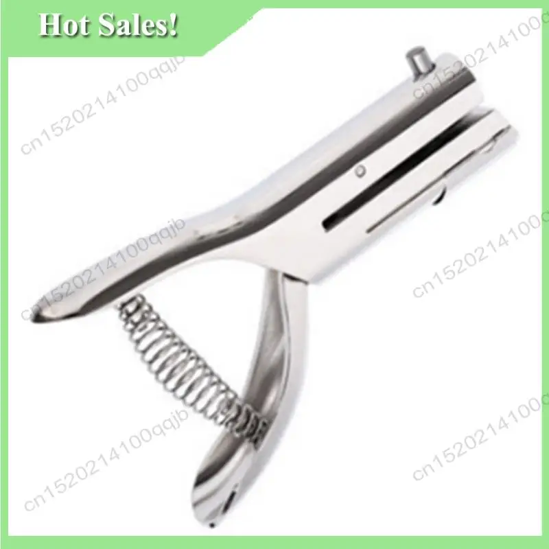 

-FDDT 2X Single Hole Puncher 3Mm Round Hole Puncher Portable Hand-Held Long Hole Puncher