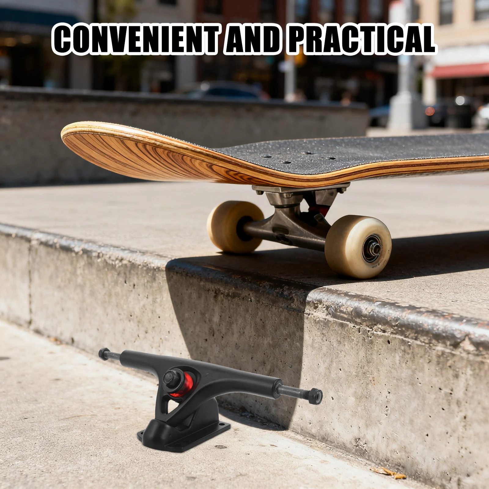 2 قطعة شاحنات التزلج 7 "الشديدة التحمل استبدال مجموعة انفصال تصاعد الأجهزة ل كروزر بارك التزلج طقم تصليح Longboard #1