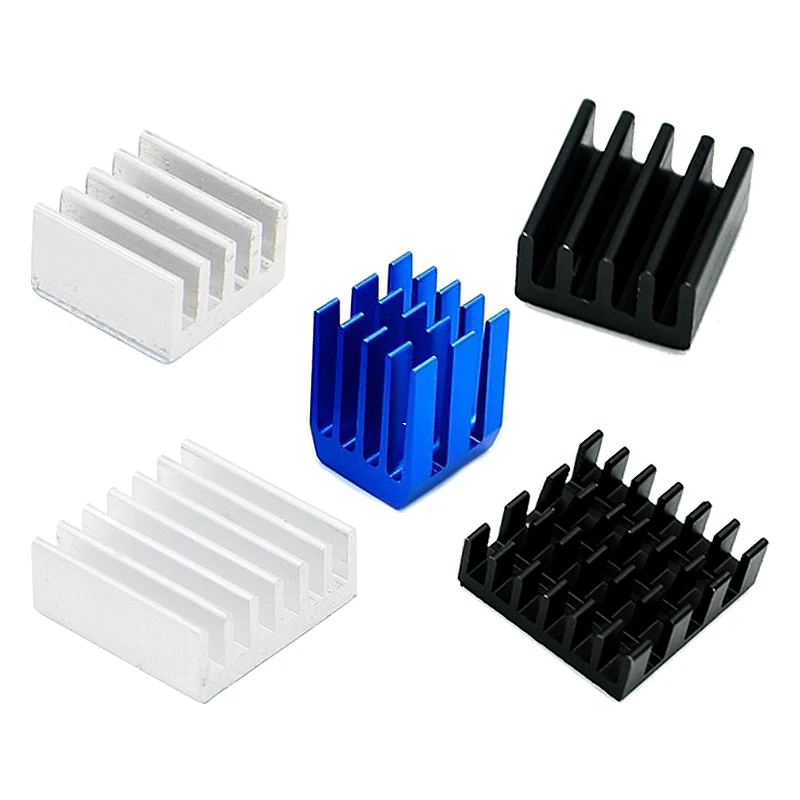 5PCS/LOT 3D Printer For Raspberry Pi Heat Sink A4988 chip Aluminum Heatsink Radiator Cooling Kit For Raspberry Pi