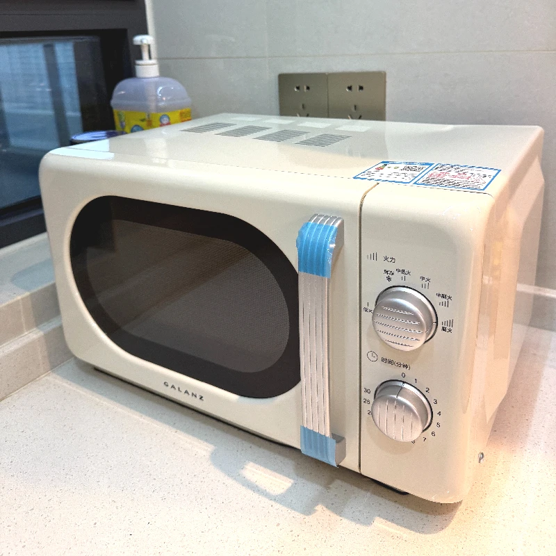 

small mini retro flat microwave oven household high value large flat heating 6 gear firepower quick thawing New style