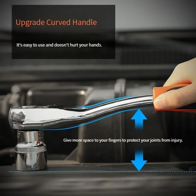 Auto-Reparatur-Werkzeug-Set, Steckschlüssel, Ratsche, Auto-Reparaturset, universell, multifunktional