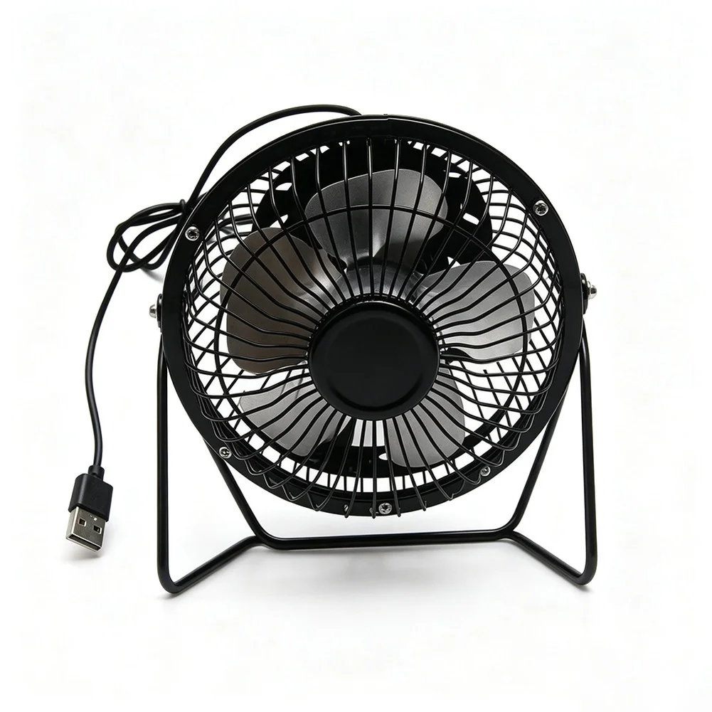USB Solar Fan 5W 5V with 140mm Blade for Outdoor Cooling Portable Lightweight Design with 150x120mm Polycrystalline Panel