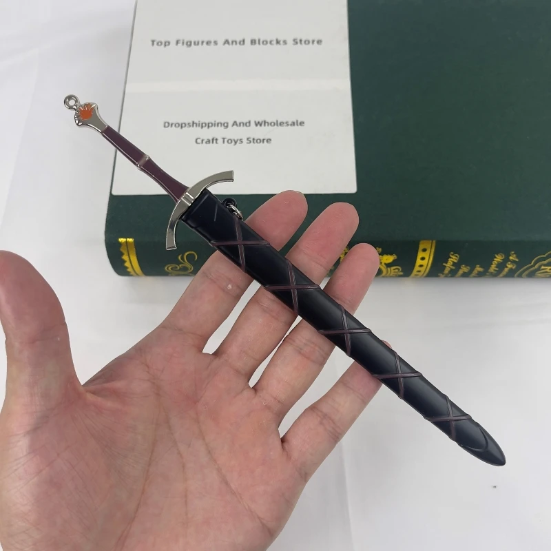 Game of Thrones Sword of the Morning Zwaard Speelgoedmodel - 22 cm (8,66 inch) Zinklegering - Onscherp Lemmet met Schede - Perfect voor GOT Fans, Actiefiguur Wapen Accessoire, Verzamelobject