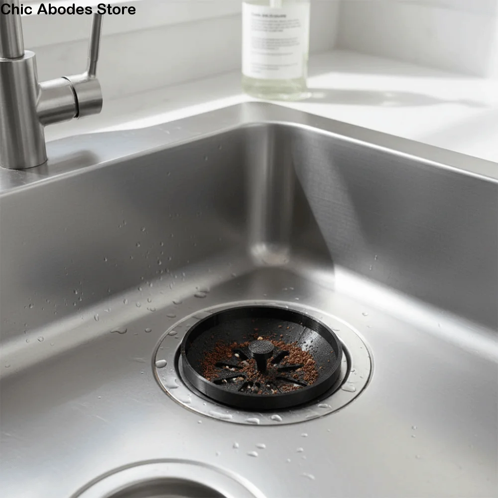 

Recyclable Plastic Water Trough Hole Covers Safe Material Portable Sink Filter Two Types Compact Plastic Tools Household Use