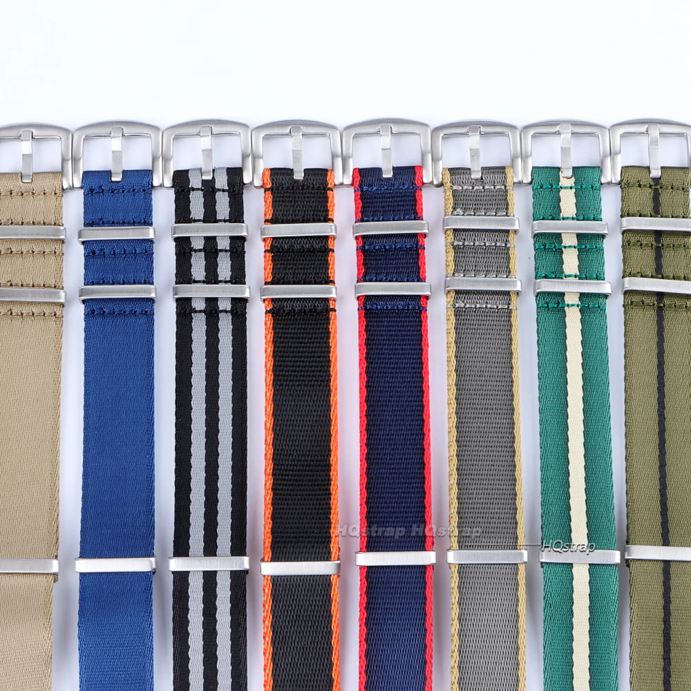 Premium-grade Nylon Strap 18mm 20mm 22mm Braided Canvas Watch Band Men Women Soft Sport Military Bracelet Accessories