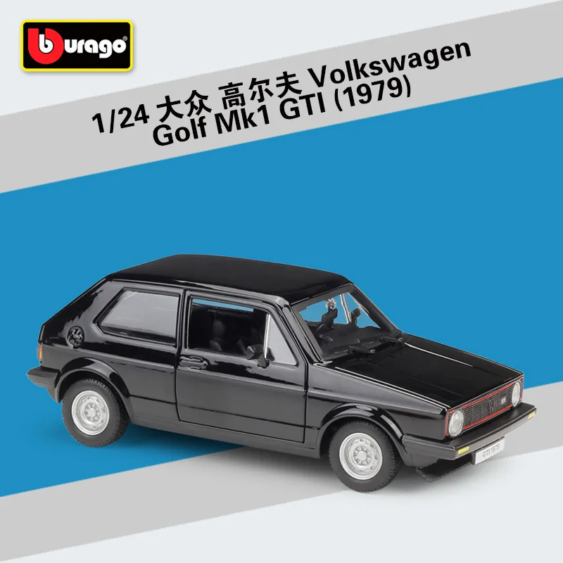 Bburago 1:24 Golf Mk1 GTI Alloy Car Diecasts & Toy Vehicles Car Model Miniature Scale Model Car Toys For Children