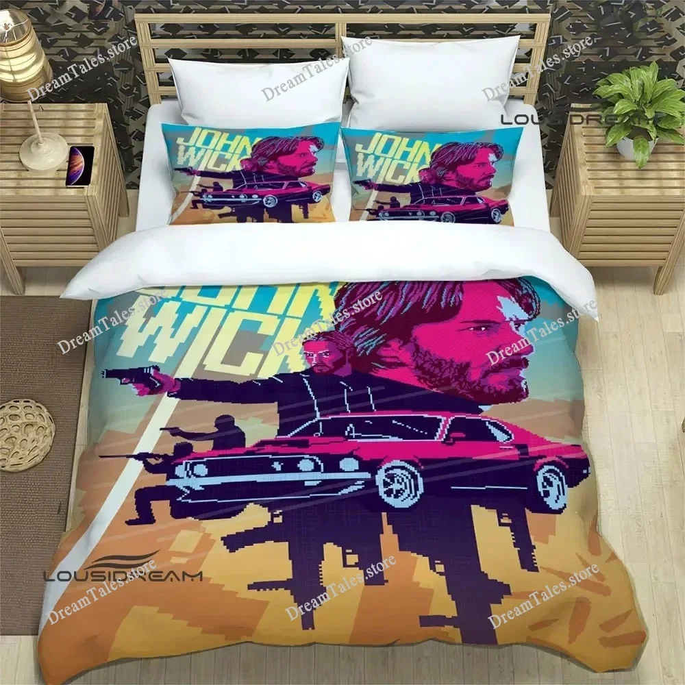 

Movie John Wick Printed Bedding Sets Exquisite Bed Supplies Set Duvet Cover Bed Comforter Set Bedding Set Luxury Birthday Gift74