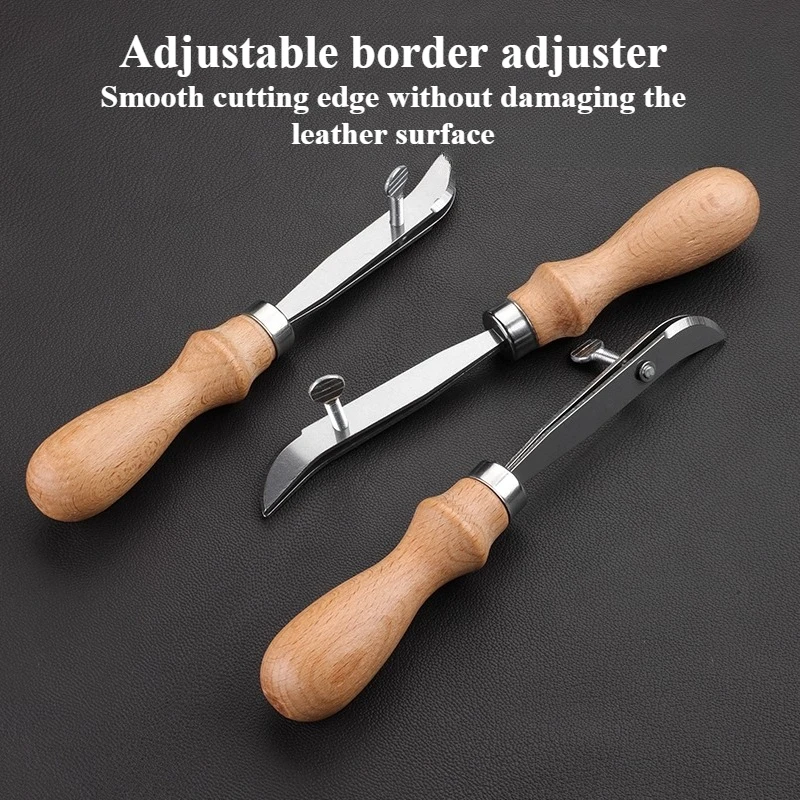 Leather Edge Creaser/adjustable Indentation Tool/press Neat Stitching Marks or Decorative Lines on Grooves on Leather