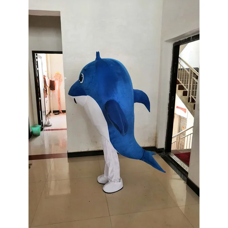 شخصية كرتونية زي تنكري ، زي حفلة إعلانية ، كرنفال حيوان ، حياة بحرية ، دلفين ، ختم ، تميمة ، سمك المهرج