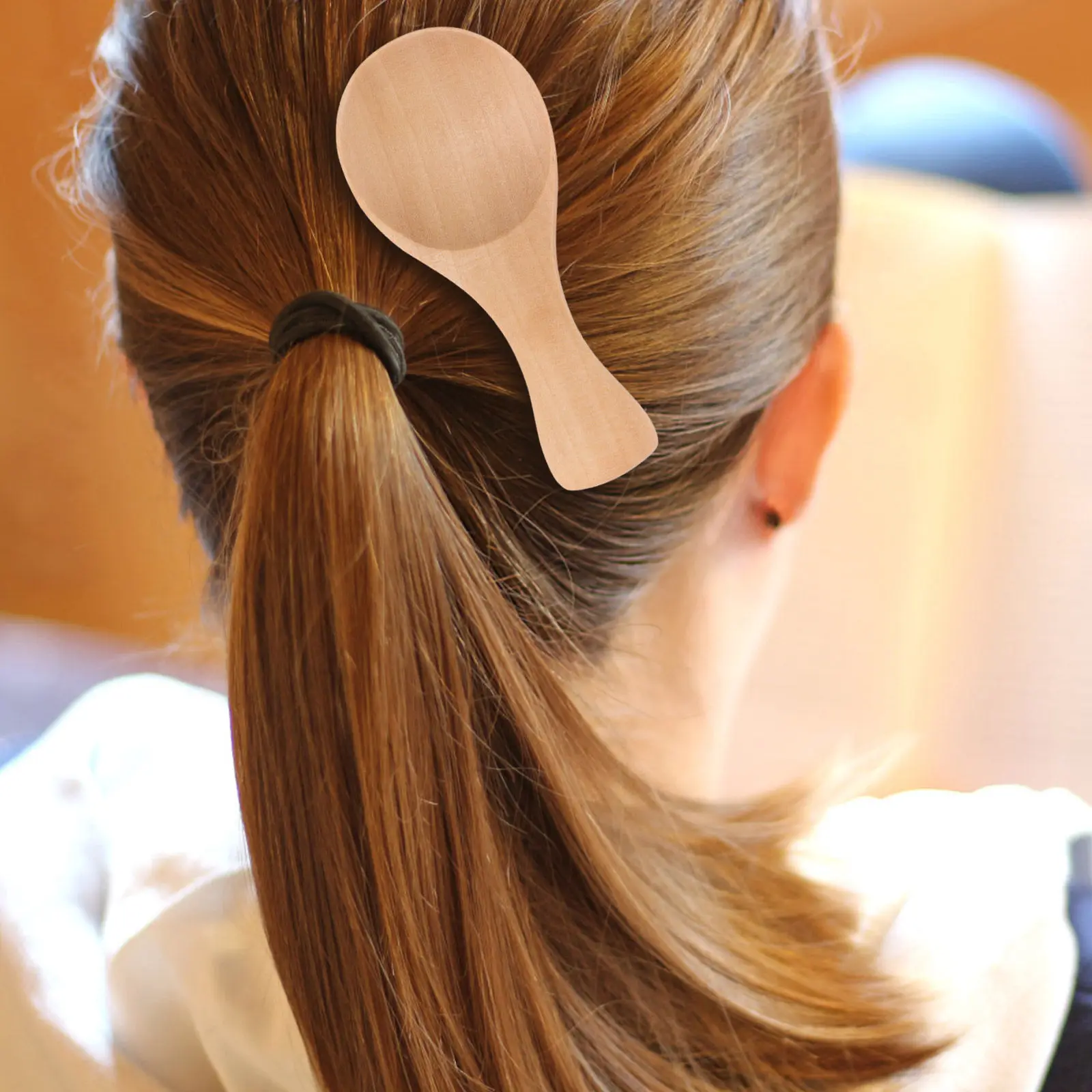 

Wooden Spoon-Shaped Hair Clips for Women Creative Vintage Aesthetic Hairpins Funny Kawaii Barrettes for Parties