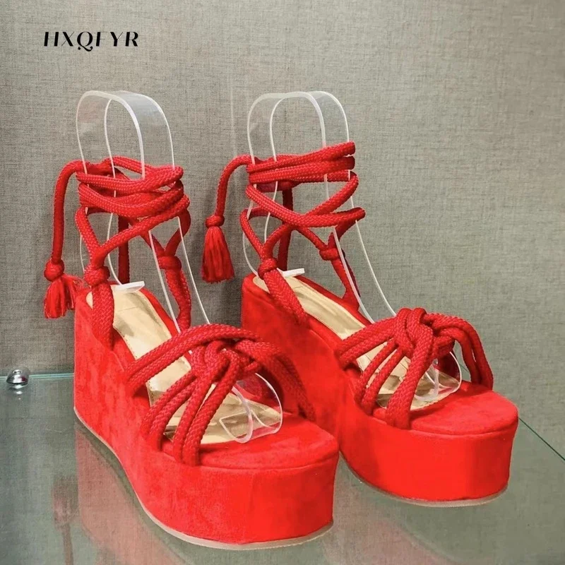 Sandal Women Summer Fashion Sandals Women\'s Wedge Sandals Cross Straps Casual Women\'s Shoes Women High Heels