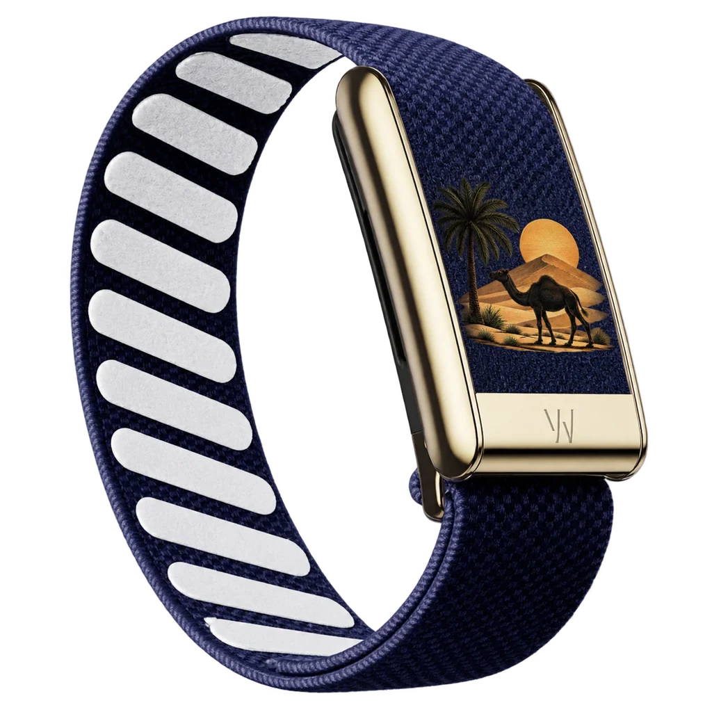 WHOOP 5.0 MG Arabian Desert Legend Print Nylon Strap Woven Sport Band Replacement Fitness Wristband Luxury Style