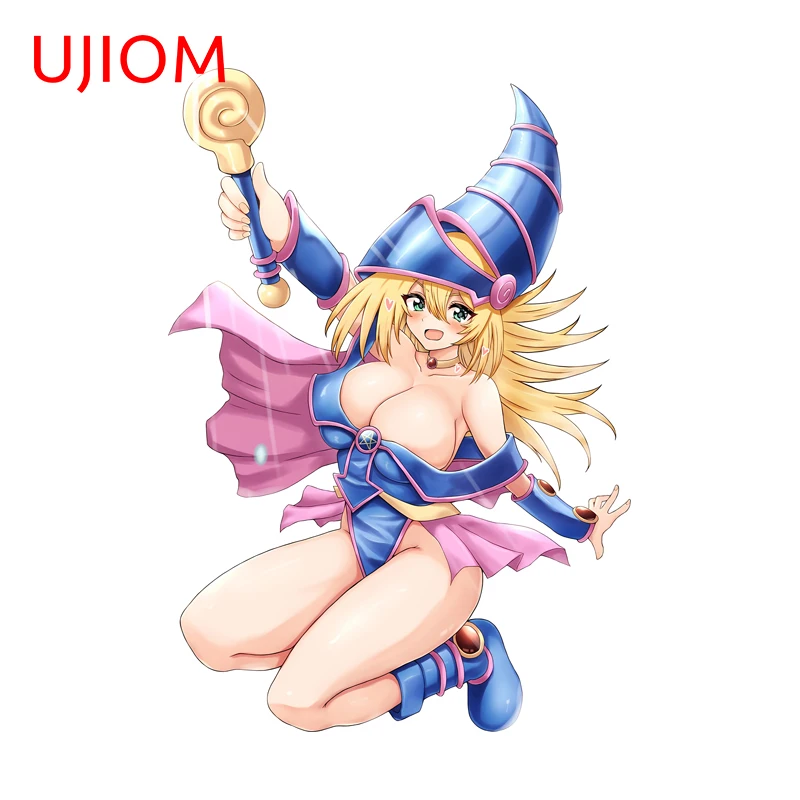 UJIOM Seducive Boobs Magician Girl Wall Sticker Exquisite Edgy Scratch Proof Vinly Decal Pretty Game Room Veneer Decoration