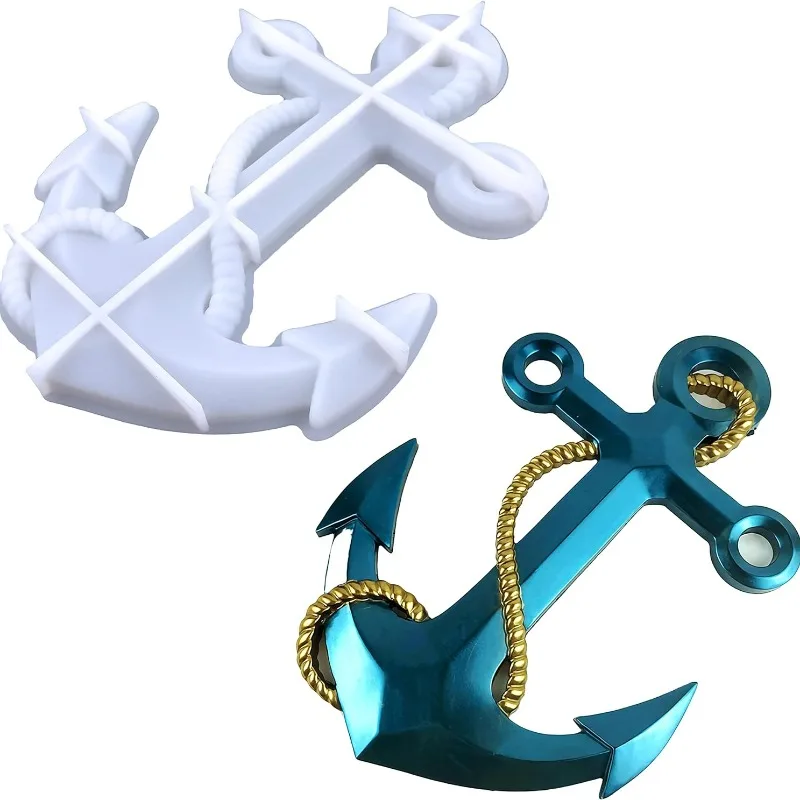 

Anchor Rope Silicone Resin Molds DIY 3D Naval Anchor Ship for Wall Decoration Office Living Room Epoxy Resin DIY Casting Crafts