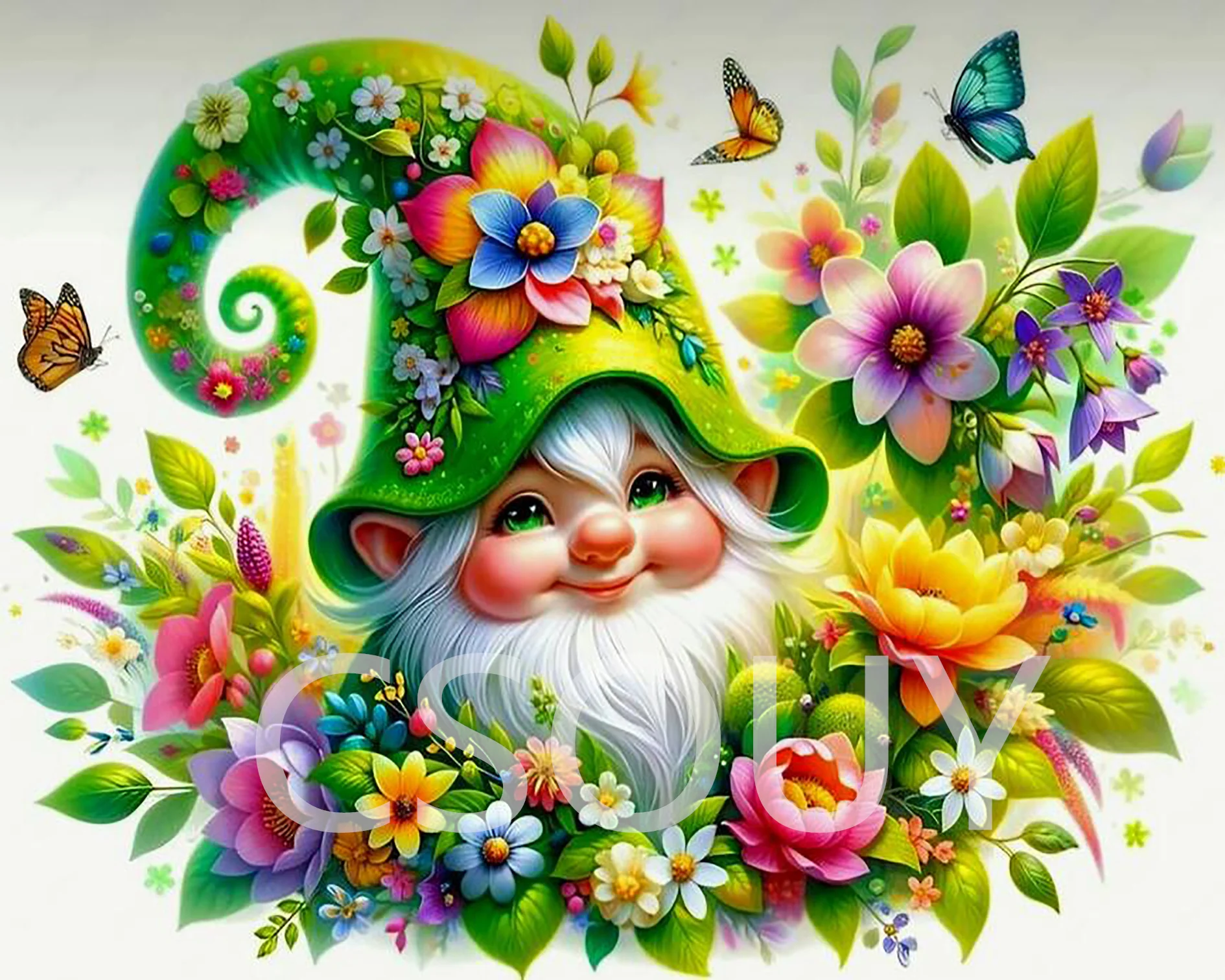 

Flower Fairy 100% Dairy Dust Full Square 5D Diy Diamond Painting Cross Stitch Embroidery Mosaic Home Decor Needlework Crystal AB