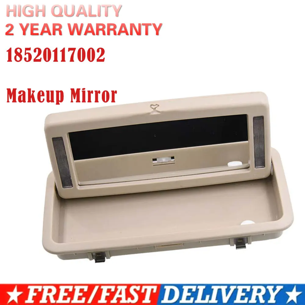 

C2D19845PVJ For Jaguar XJ 2010-2019 18520117002 Rear Row Vanity Mirror Makeup Mirror With Lights Beige