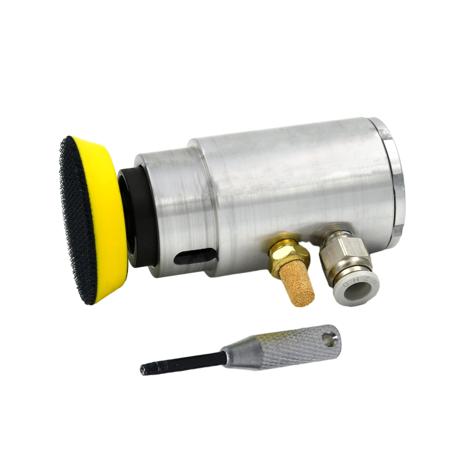 Fotografia 3: Polidora Robótica Pneumática de 3 Polegadas, Lixadeira Orbital Aleatória a Ar 15000RPM, Órbita de 1/8 Polegadas para Braço Robótico (para Sistema de Automação)