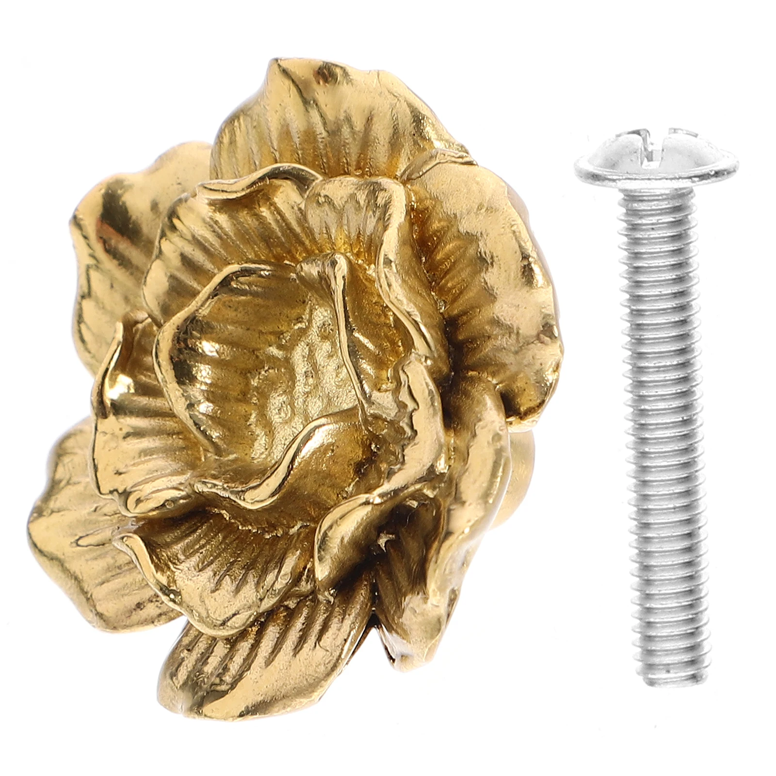 

Brass Rose Handles 33x18mm Cabinet Knobs Drawer Wardrobe Furniture Cupboard Pulls Dresser Kitchen Bedroom Hardware