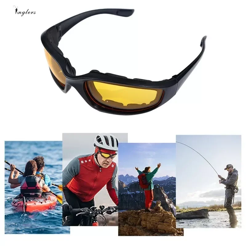 Cycling Sunglasses Windproof Anti-glare Dustproof Goggles UV Protection for Motorcycle Outdoor Sport Running Universal Men Women