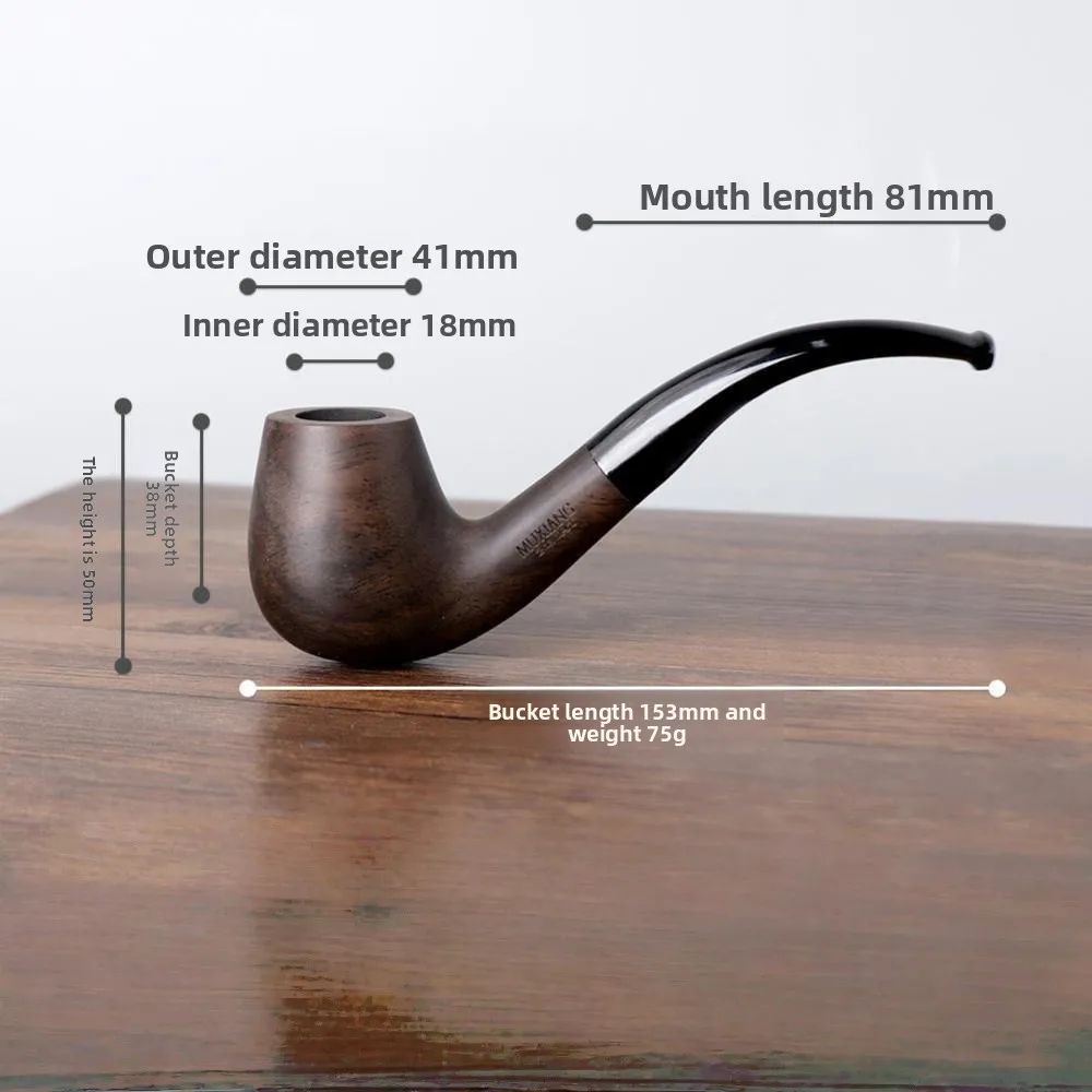 

Деревянная курительная трубка с фильтром, винтажный дизайн, эргономичный нетоксичный подарок для близких