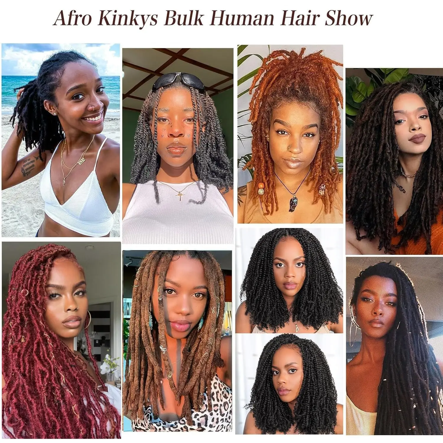 الأفرو غريب السائبة 4C الكروشيه تجديل الشعر البشري لملحقات المجدل تويست لوكس إصلاح 50 جرام/قطعة علة # 27 # 30 # #6