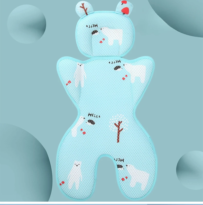 

Summer Stroller Universal Infant Safety Bassinet Mattress Sweat Absorbent Breathable Cloud Cushion Baby High Chair