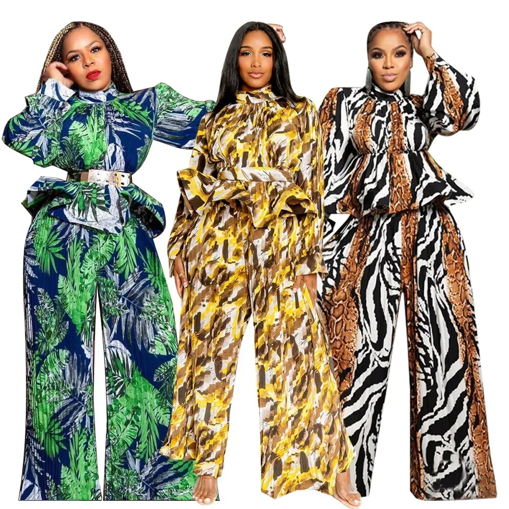 2023 африканская одежда для женщин, комплекты из 2 предметов, Дашики, осенний африканский топ с длинными рукавами, брюки, одинаковые комплекты, одежда в африканском стиле