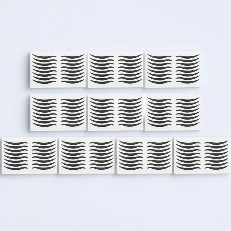 

80Pairs Black Eyeliner Sticker Temporary Eye Makeup Eyeliner Eyeshadow Sticker for Evening Party Stage Performance Waterproof