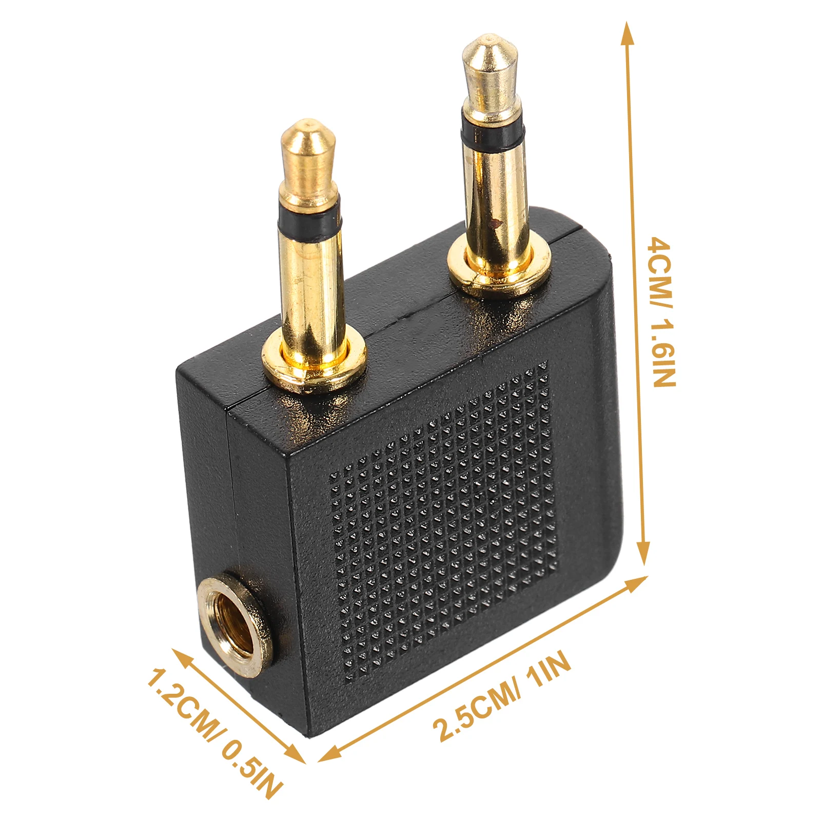 

5pcs Airplane Audio Adapter Airline Earphone Adapter Headset Connector For Flight Entertainment Headphone Plug-In Replacement
