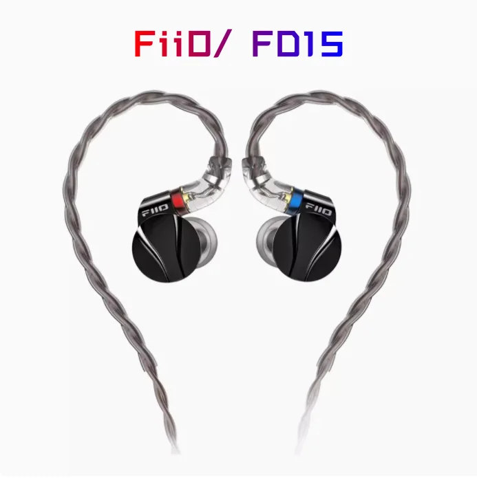 

FiiO/FD15 single action loop in ear earphones HiFi fever interchangeable earbuds