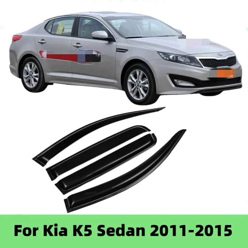 For Kia K5 Optima 2011 2012 2013 2014 2015 Window Visor Side Vent Rain Guard Deflector Shade Shield Shelter Cover Awning Shelter