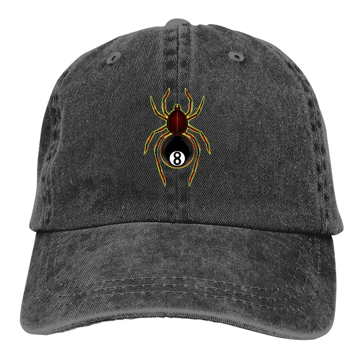 

8 Ball Spider Baseball Cap Men Hats Women Visor Protection Snapback Spiders Caps