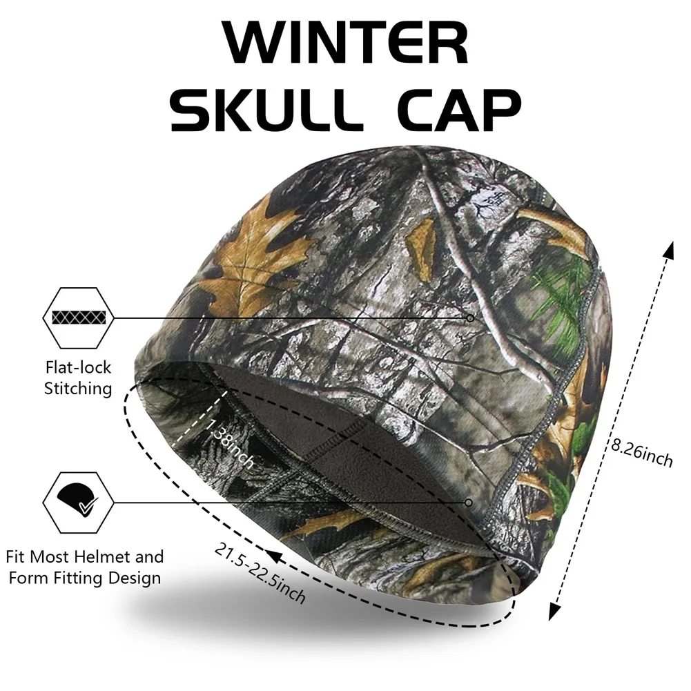 

Осенне-зимняя флисовая шапка-бини с бионическим узором дерева, уличная теплая ветрозащитная шапка, альпинизм, пеший туризм, охота, велосипедная кепка