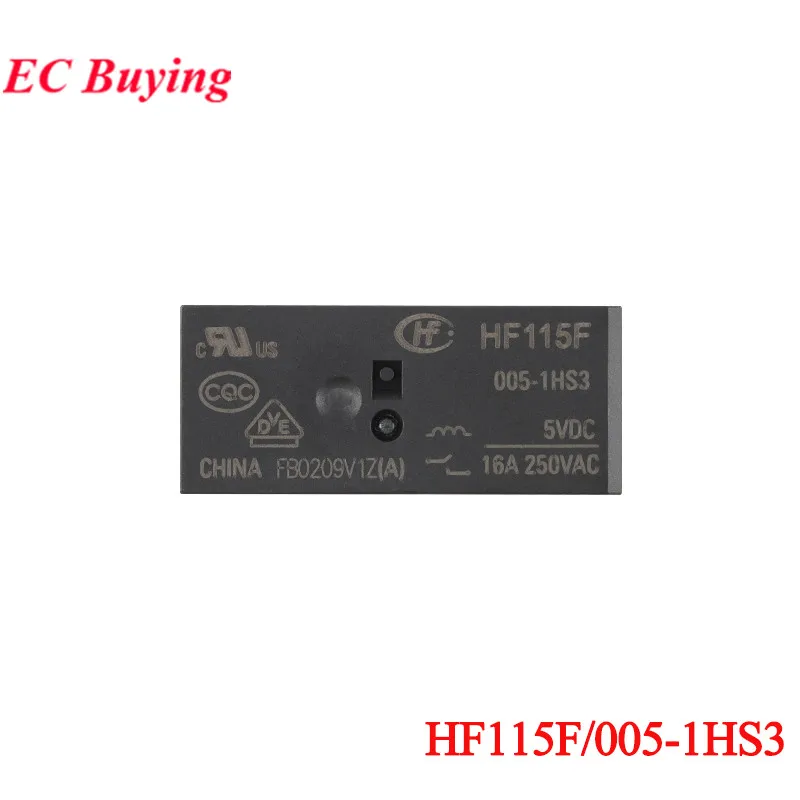 2PCS/1PC HF115F HF115F-005-1HS3 HF115F-012-1HS3 HF115F-024-1HS3 12VDC 24VDC DC 5V 12V 24V 16A 6Pin Power Relay Relais Foot 5.0mm