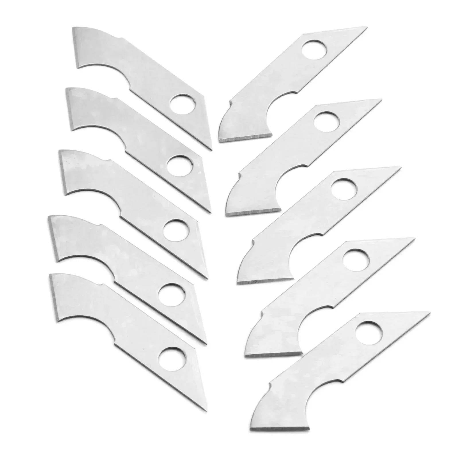 10Pcs Acrylic Plexiglass Knife Hook Blade Steel Blades Paper Cutter DIY Hand Tools for ABS Plate Acrylic Plastic Board Cutting