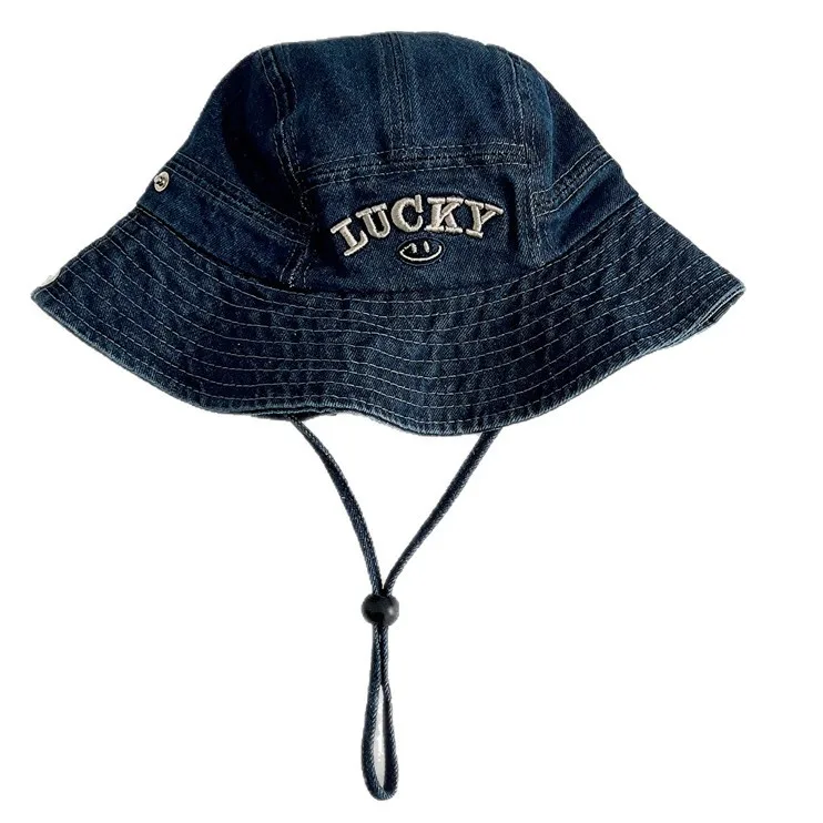 

Children's Denim Fisherman Hat, Korean Japanese Style, Casual, Versatile, Outdoor Hiking Sun Hat