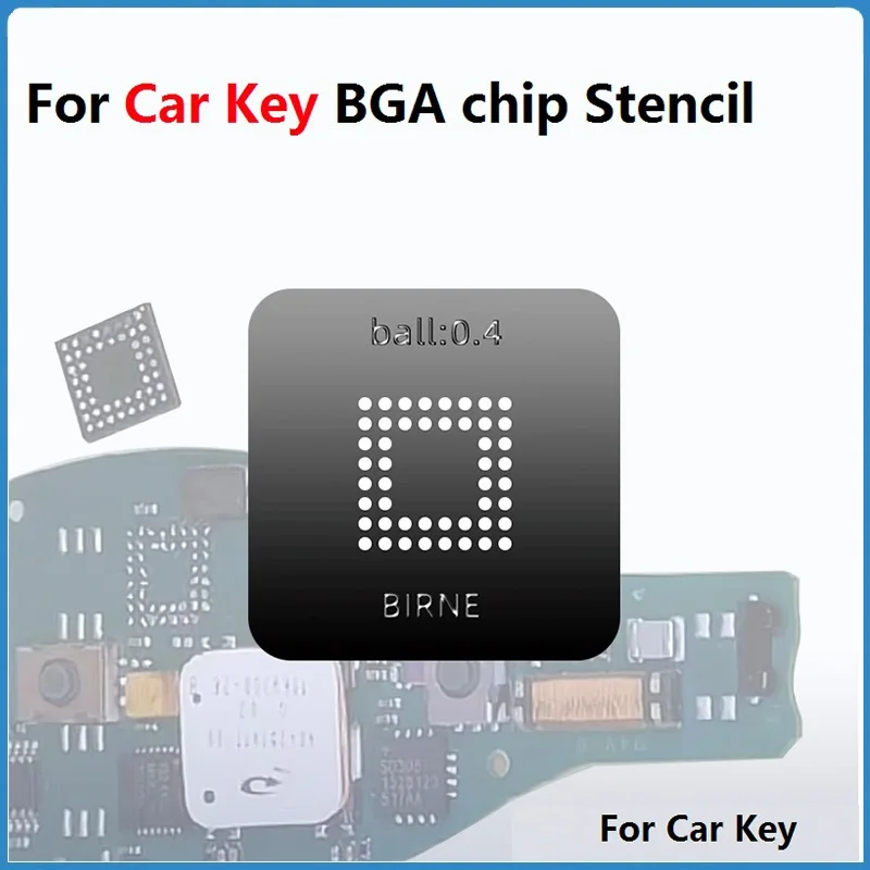 For Benz Car Key BGA Chip Stencil Key IC Reballing Soldering Repair Tools For BIRNE 702KP06 Ball Direct Heating 90 Stencil