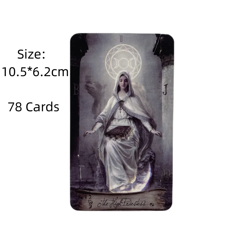 Cartas de Tarot del cielo y la tierra, baraja A 78, oráculo, visión en inglés, edición de adivinación, juegos de Borad