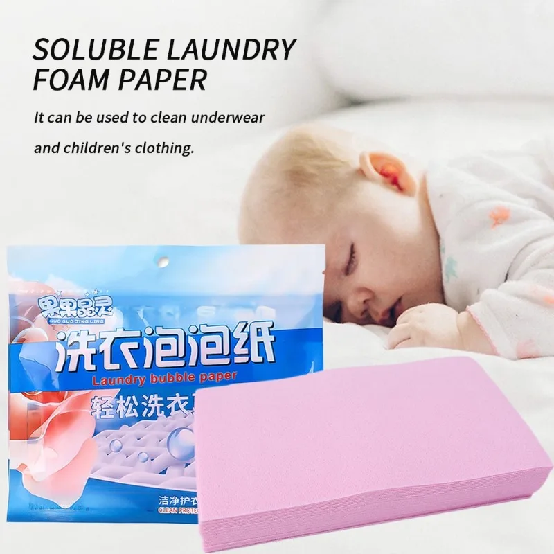 30/150/300/600PCS Laundry Tablets Laundry Paper Anti-Staining Clothes Sheets Anti-String Mixing Color Absorption Washing Powder