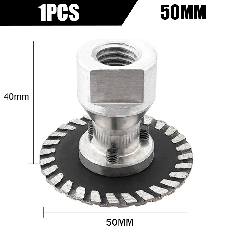 30/40/50mm Gravur Diamant Sägeblatt M14 Gewinde Mit Abnehmbare FIange Turbo Trennscheibe Für Granit marmor Stein Schneiden Werkzeug – Detail 3