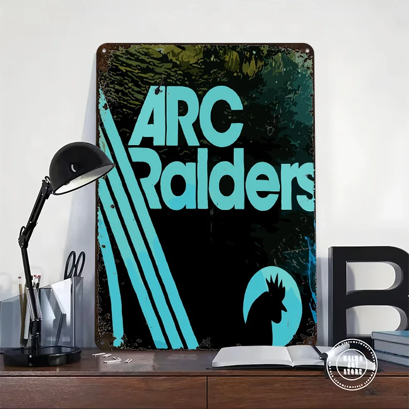 Arc Raiders Personalized 3D Textured Metal Poster Wall Art Vintage Tin Signs for Luxury Decoration Home Decor Items Custom Plate