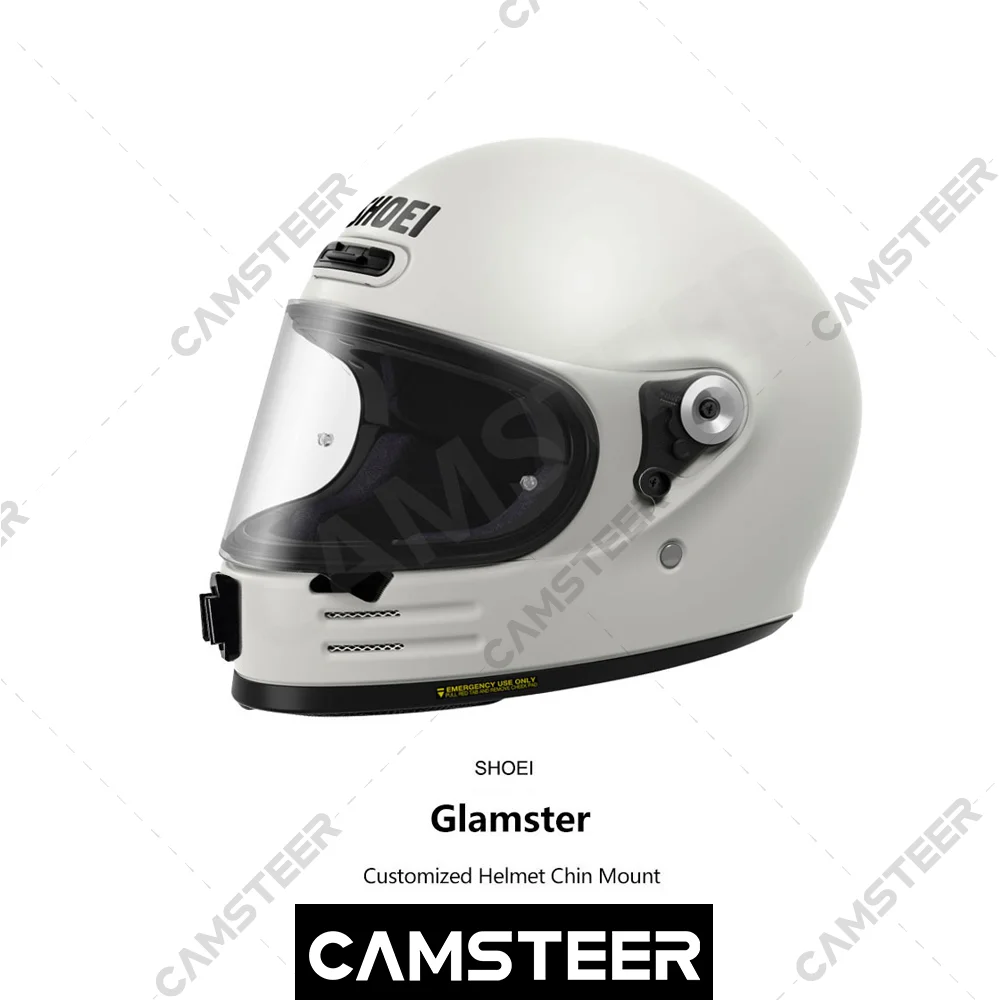 For SHOEI Glamster Custom Aluminium Helmet Chin Mount for GoPro Hero 13 12 11 10 Insta360 X4 Ace Pro2 DJI Action 4 5Pro Camera
