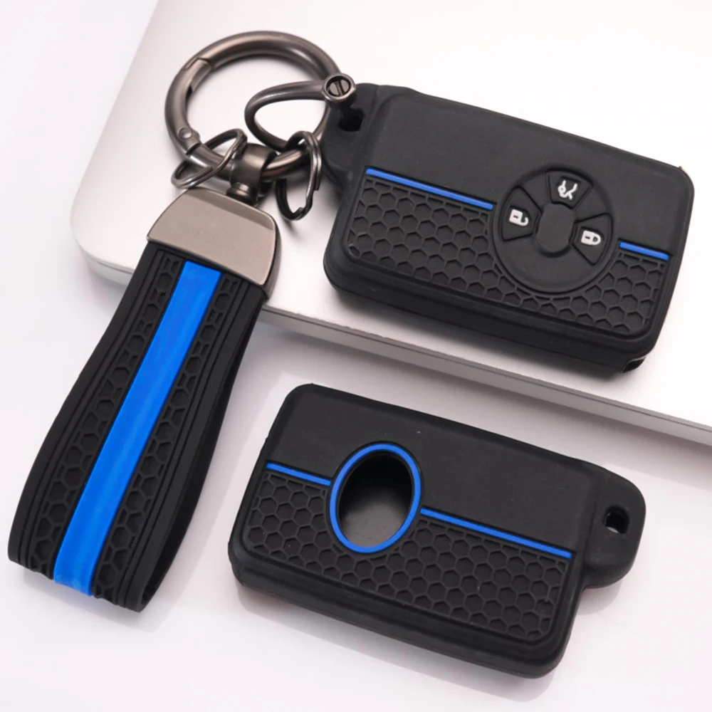 Protective Key Cover With Wrist Strap For Toyota RAV4 Camry Prius Alphard Vellfire Estima Auris Premio Highlander Prado Crown