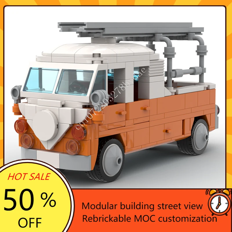 ชุดตัวต่อ MOC City Transportation VW T1 – รุ่นก่อสร้าง จำนวน 292 ชิ้น ของเล่นตัวต่อแบบประกอบเอง เสริมสร้างความคิดสร้างสรรค์ ของขวัญ