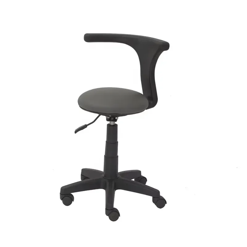 Adjustable Pneumatic Dental Stool with Backrest Mobile Doctor Chair for Clinic Office Use Ergonomic Rolling Seat CY-H824